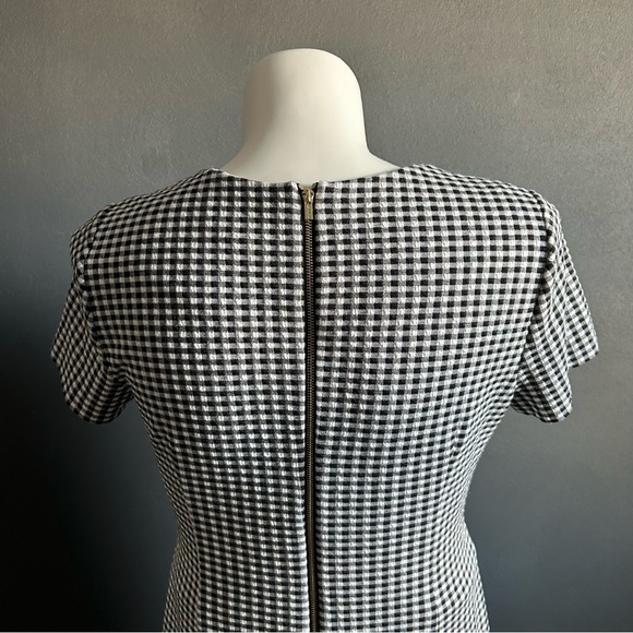 Calvin Klein Black & White Checkered Sheath Dress - Picture 5 of 7